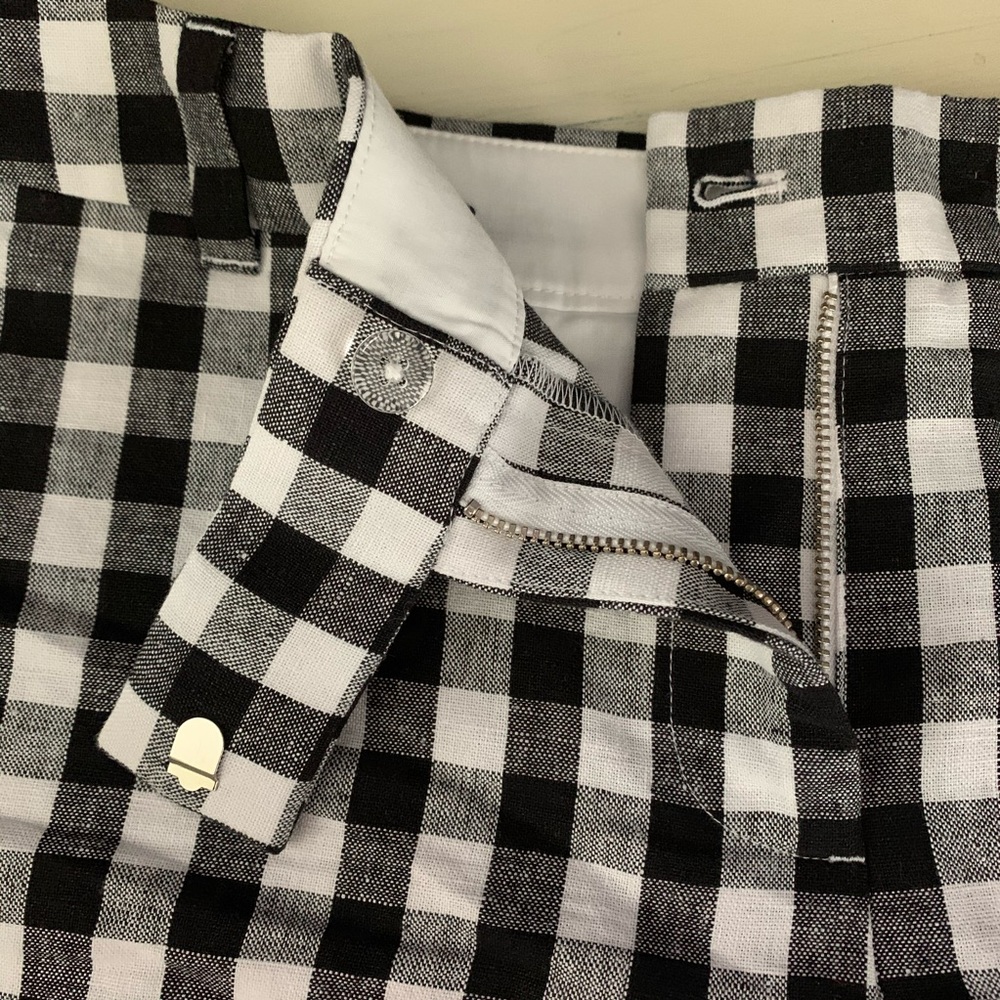 J. Crew Factory Linen-Cotton Scalloped Shorts - Picture 3 of 8
